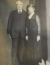 1920 Vintage Magazine Illustration Senator Warren G. Harding and His Wife