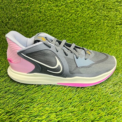 Nike Kyrie 5 Low Preservation Mens Size 8.5 Gray Pink Basketball Shoes Sneakers