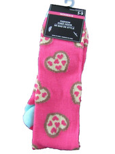 Valentine's Day Pink Women  s Novelty Socks Hearts Love 5-9 NWT