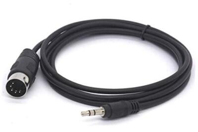 MIDI Cable, 3.5mm 1/8 inch TRS Stereo Male Jack to 5 Pin Din Plug Converter 