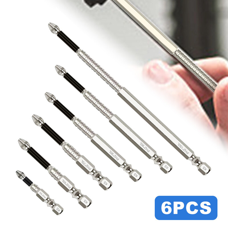 6x High Magnetic Screwdriver Drill Bit Set Anti Slip Impact Driver Bit 2025 US