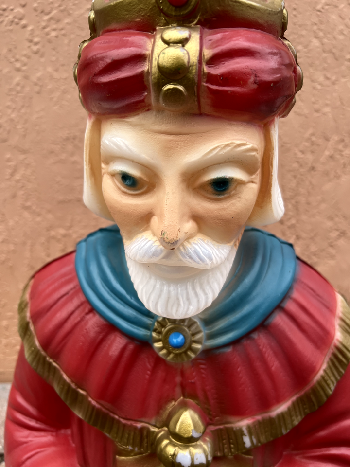 Wise Man Lighted Christmas Nativity Blow Mold General Foam Plastics