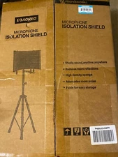 Professional Studio Recording Microphone Isolation Shield Pop Filter High 