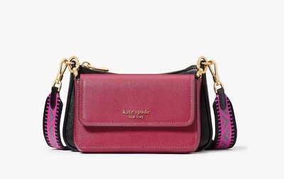   Kate spade Double Up Colorblocked Crossbody MINI  Renaissance Rose Multi