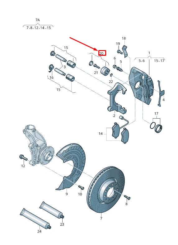 NEW VW GOLF VI 5K MK6 FRONT DISC BRAKE BALANCE WEIGHT 8P0615409A 
