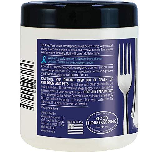 Weiman Jewelry Polish Cleaner & Tarnish Remover Wipes For Silver Brass -20 Count - Picture 7 of 7