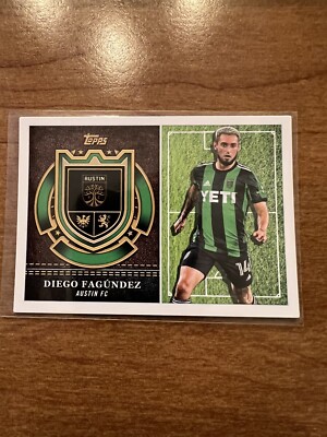 2022 Topps MLS Scholarly Insert Diego Fagundez Austin FC Soccer Card