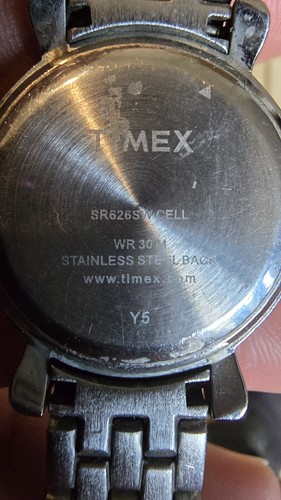 Rare Timex Women's Swarovski Crystal Silver tone bracelet Watch ~Needs Battery~ - Picture 9 of 10