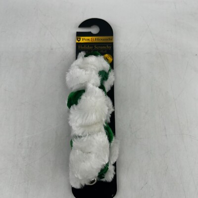 Holiday Bell Scrunchy Collar  Christmas Flannel Dog Cat Green 11-14'' Size S