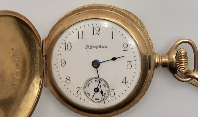 Gold Filled Hampden Dueber Special Pocket Watch 14k Gold Dueber