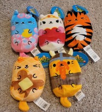 CATS VS. PICKLES PLUSH TOY LOT OF 5 BEANBAG STUFFED ANIMALS MINIS ALL KITTIES