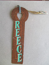 Vintage BOOKMARK REECE MACHINERY COMPANY in the Shape of A Buttonhole London EC1