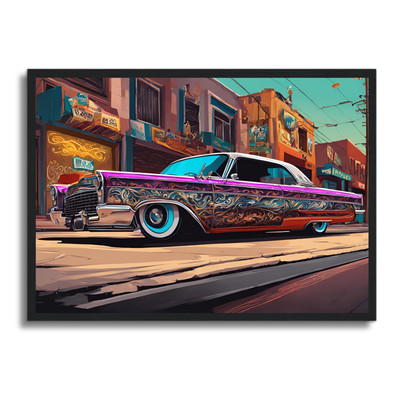Auto Poster gerahmtes Wandbild Fahrzeug Man Cave Bild A4 - A1 Wohndeko Design