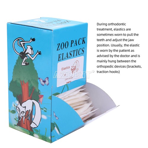 5000pcs/1 box Dental Orthodontic Elastics Latex Rubber Bands 15Sizes Force Pull - Picture 3 of 26