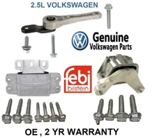 FITS VW RABBIT, JETTA w 2.5 ENGINE MOTOR TRANSMISSION MOUNT HARDWARE KIT 2.5L OE