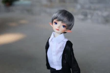 1/6 BJD SD Doll Boy ELF Face Make up + Eyes Resin Figure Toys Gift XiaoYu
