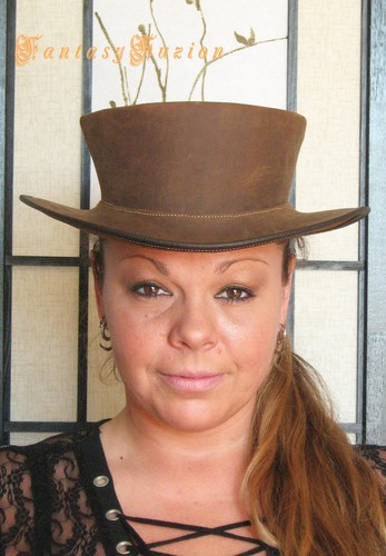 Steampunk Hat Victorian Leather 
