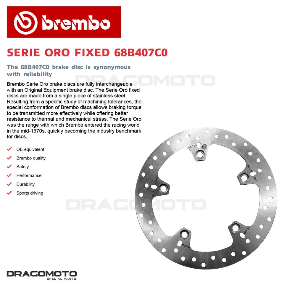 BMW F 800 GS 800 2008-2018 Disco Freno Posteriore BREMBO - Image 2 of 4