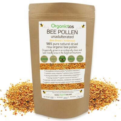 100% Natürliche BIENENPOLLEN 2025 Ernte Rein Bio & Natürlich Roh BIO 100g/3,5oz