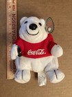 Coca Cola Stuffed Polar Bear in Red T-shirt  Bean Bag Plush # 0112 1997 Tags — photo 4