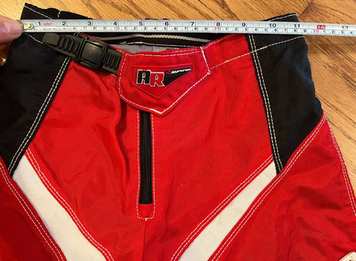 Answer Racing Kids Motocross Pants Youth Sz 26 Red Black Motorcycle Dirtbike - Picture 11 of 16