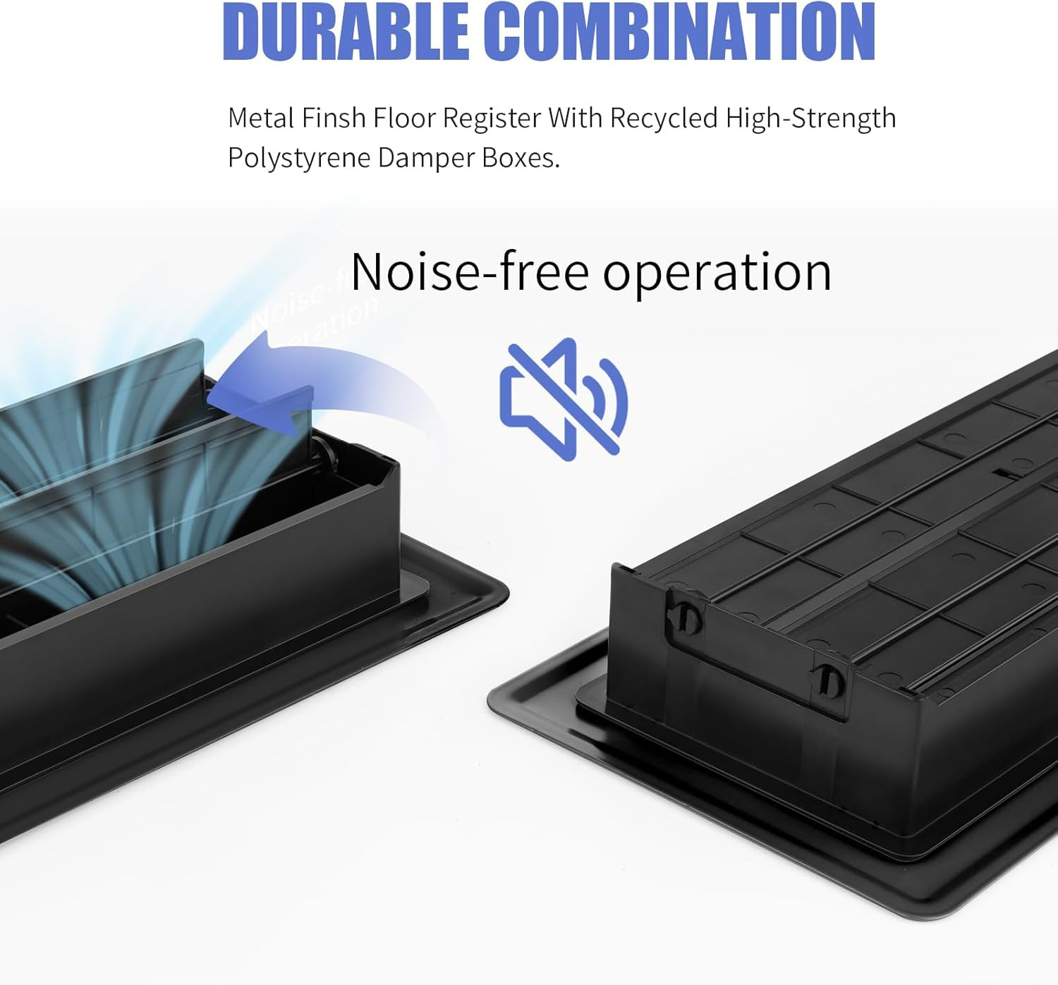 Floor Register 4X10, Floor Vent Covers for Home Floor, Sidewall, Heavy Duty Stee