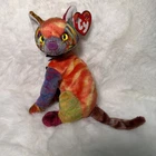Ty Beanie Babies Kaleidoscope Cat 2000 Retired Plush with Tags vintage rare