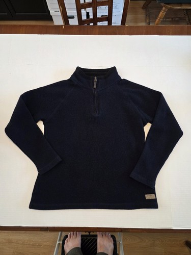 Filson, Maglione Vintage Filson 719 Lana 1/4 Zip Guida Pesca Caccia Campo Made USA M