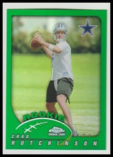 2002 Topps Chrome #250 Chad Hutchinson RC Dallas Cowboys
