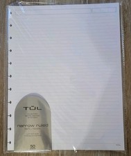 New TUL Custom Note-Taking System 50 Sheet Narrow Ruled Refill Page Letter Size