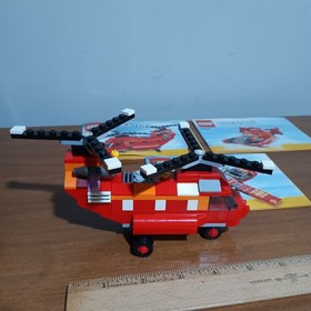 LEGO CREATOR: Red Rotors Helicopter Airplane Motor Boat 3 In 1 (31003)