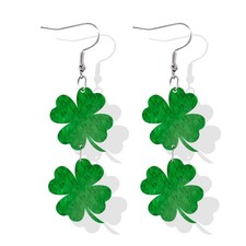 St Patricks Day Accessories Irish Shamrock Earrings St Patricks Day Earrings Acr