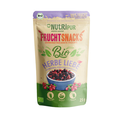 Gefriergetrocknete Früchte Mix BIO  Herbe Liebe  ungezuckert | Topping NutriPur