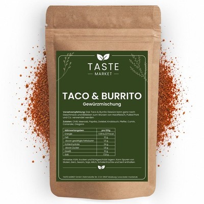 Taco & Burrito Gewürz - GRÖSSENAUSWAHL -  Gewürzmischung - mexikanisches Gewürz