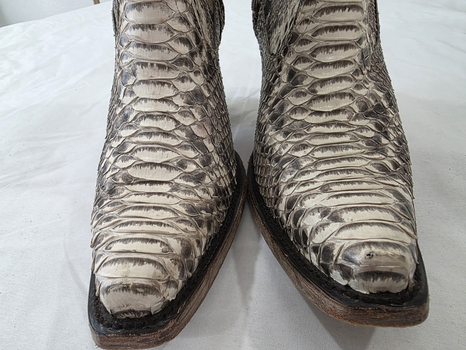 Corral Full Python Leather Ankle Boot Women Size 7 - image 4