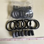 14 Metal Curtain Rings w Clip Holders Hanging Rod Hooks Drapery Curtain Rings — photo 1
