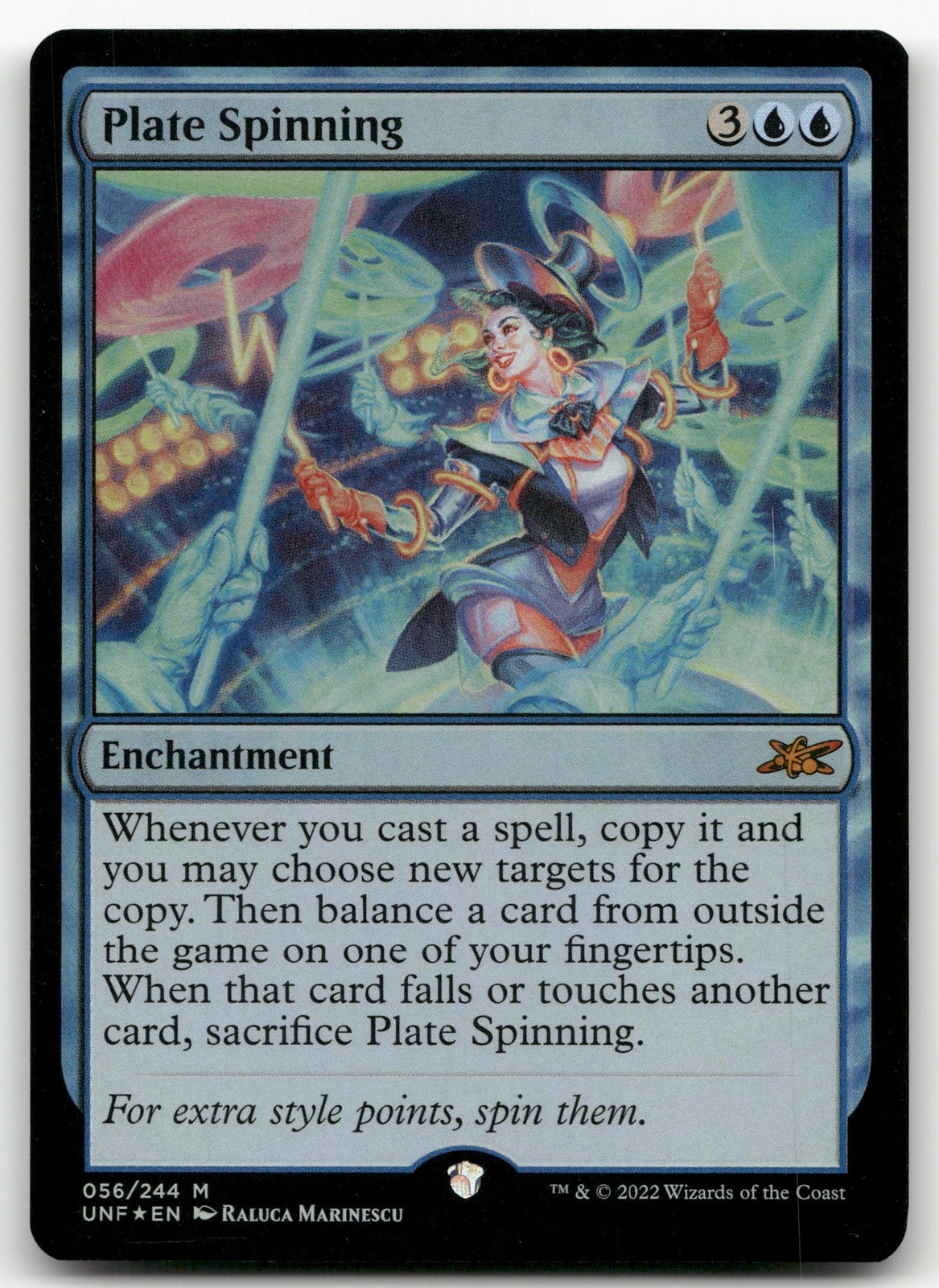 Plate Spinning #56 (Foil) (NM) Unfinity UNF Magic MTG