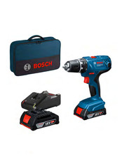 BOSCH GSR 18V-21 TRAPANO AVVITATORE 2 BATTERIE 18V 2.0 Ah GAL 18V-40 SOFT BAG