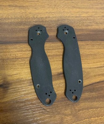 Spyderco Paramilitary 3 OEM Authentic Black G10 Scales