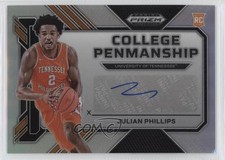 2023 Panini Prizm Draft Picks College Penmanship Silver Julian Phillips Auto 0x1