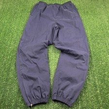 VTG Adidas Men's Activewear Track Pants Navy Blue M Jogger Ankle Zippered 90s