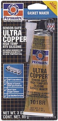 Permatex Ultra Copper Silicone Gasket Sealant 3oz Tube #81878