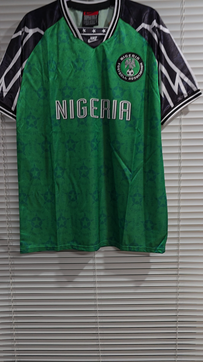 NIGERIA Home - FIFA World Cup 94/95 - Soccer - OKOCHA # 10 - 2XL