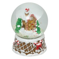 Schneekugel Aus Glas Mit Weihnachtlichem Motiv, Ø 8 Cm