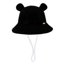 Baby Sun Hat Girls UPF 50 Beach Kids Hats Boys Wide Brim Cute 2-4T A-black
