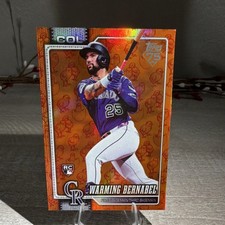 2026 Topps Series 1 Warming Bernabel RC Colorado Rockies Orange Parallel Chicks