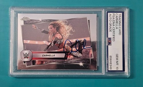 Carmella WWE Signed 2017 Topps Smackdown  PSA GEM MINT 10 Rookie Card
