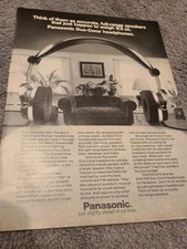 1978 Panasonic Duo-Cone headphones-Print ad Vintage photo 1970s