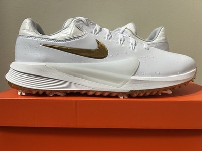 Nike Victory Pro 4 NRG Golf Shoes White Metallic Gold IF4082-100