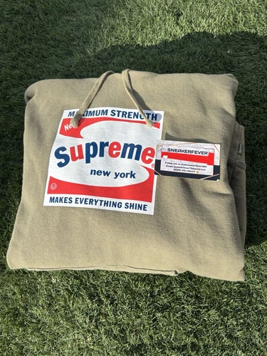 Sweat à capuche Supreme Shine olive clair